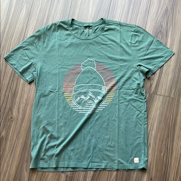New Marine Layer Green Short Sleeve Tee - Picture 1 of 3